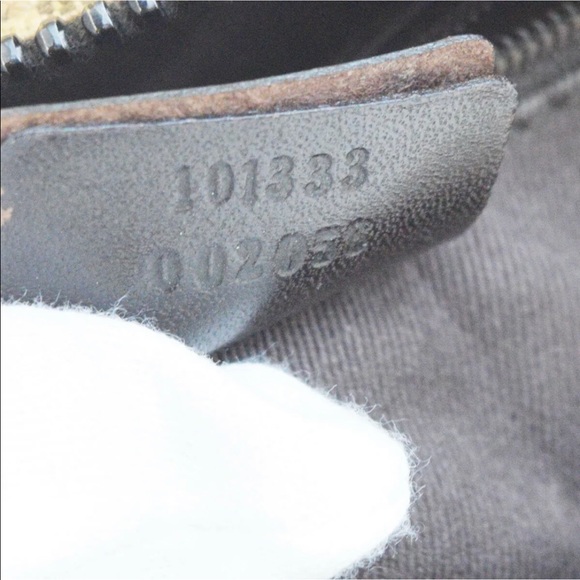 👜 GUCCI Shoulder Bag Logo Beige Canvas Leather - Picture 8 of 8